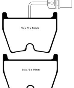 EBC 06-09 Audi RS4 4.2 (Cast Iron Rotors) Bluestuff Front Brake Pads