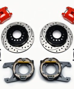 Wilwood D154 P/S P-B Kit Drilled-Red Chevy C-10 2.42 Offset 5-lug