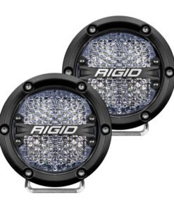 Rigid Industries 360-Series 4in LED Off-Road Diffused Beam - White Backlight (Pair)