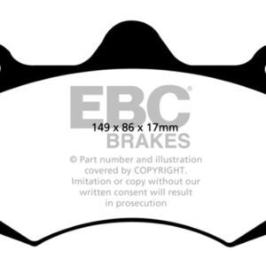 EBC 01-04 Aston Martin Vanquish 5.9 (AP Caliper) Orangestuff Front Brake Pads