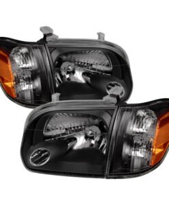 Xtune Toyota Tundra Double Cab 05-06 OEM Style Headlights & Corner Lights Black HD-JH-TTUN05-AM-BK