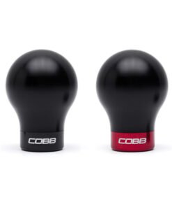 Cobb Subaru 6-Speed Weighted COBB Knob - Black (Incl. Both Red + Blk Collars)