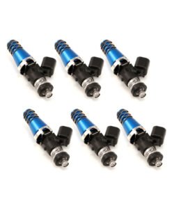 Injector Dynamics ID1050X Injectors 11mm (Blue) Adaptor Tops Denso Lower Cushions (Set of 6)