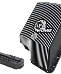 afe Transmission Pan (Black); Ford Diesel Trucks 03-10 V8-6.0/6.4L (td)