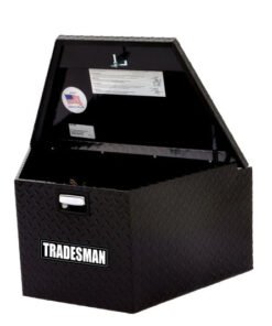 Tradesman Aluminum Trailer Tongue Storage Box (16in.) - Black