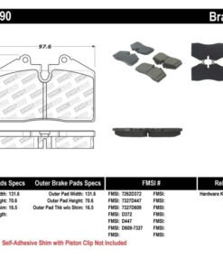 StopTech Performance ST-40 4 Piston Front Caliper Brake Pads