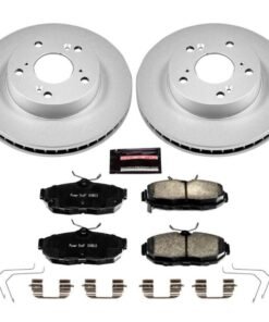 Power Stop 12-15 Honda Civic Front Z17 Evolution Geomet Coated Brake Kit