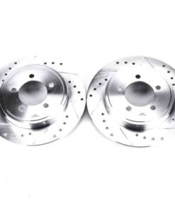 Power Stop 02-10 Ford Explorer Rear Evolution Drilled & Slotted Rotors - Pair