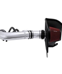 Spectre 04-14 Nissan Titan V8-5.6L F/I Air Intake Kit - Polished w/Red Filter
