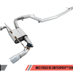 AWE Tuning Ford Focus RS SwitchPath Cat-back Exhaust - Diamond Black Tips