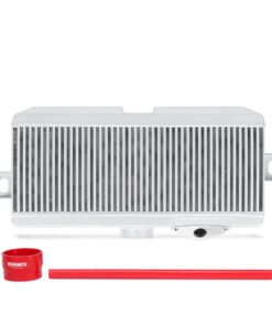 Mishimoto Subaru 08-15 WRX STi Top-Mount Intercooler Kit - Powder Coated Silver & Red Hoses