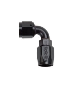 Russell Performance -8 AN Black 90 Degree Full Flow Hose End