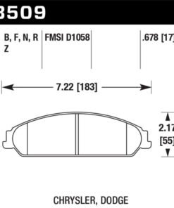 Hawk 05-16 Chrysler 300 / 06-16 Dodge Charger / 08-16 Dodge Challenger HP+ Street Front Brake Pads
