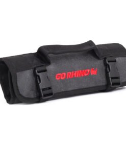 Go Rhino XVenture Gear Tool Wrench Roll - Small (3.5x3.5in. Closed) 12oz Waxed Canvas - Black