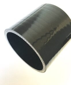 Stainless Bros 3.0in Straight 4-Ply Silicone Coupler - Black