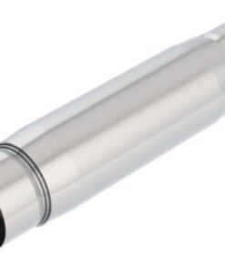 Borla CrateMuffler Resonator Option 3in Center/Center 3.5in Round x 10in - Null Sound Center/Center