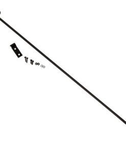 Kentrol 97-06 Jeep Wrangler TJ Hood Prop Rod - Powdercoat Black