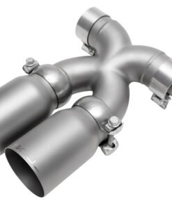 SOUL 13-16 Porsche 987.2 / 981 Cayman / Boxster Bolt-On X-Pipe w/ Tips - Strght Cut Sig Satin Tips