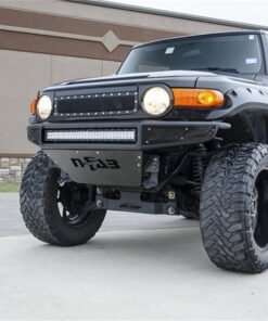 N-Fab M-RDS Front Bumper 06-17 Toyota FJ Cruiser - Tex. Black w/Silver Skid Plate