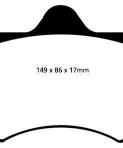 EBC 01-04 Aston Martin Vanquish 5.9 (AP Caliper) Bluestuff Front Brake Pads
