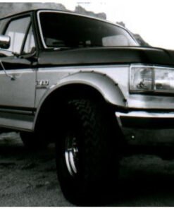Bushwacker 87-91 Ford Bronco Cutout Style Flares 2pc - Black