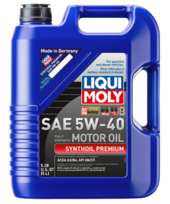 LIQUI MOLY 5L Synthoil Premium Motor Oil SAE 5W40 - Case of 4