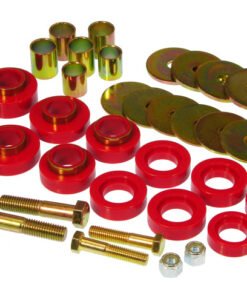 Prothane 67-81 Chevy Camaro Body Mount Kit w/ Hardware - Red