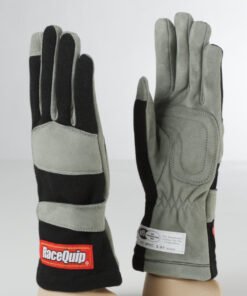 RaceQuip Black 1-Layer SFI-1 Glove - Large