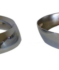 Crown Automotive 5460087K Pair of Chrome Headlight Bezels for 1972-1986 Jeep CJ