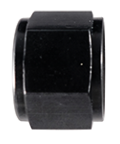 Fragola -4AN Aluminum Flare Cap - Black