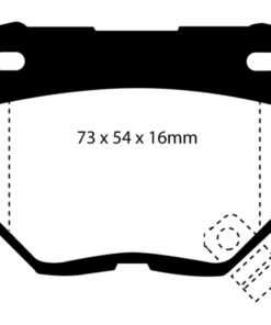 EBC 89-95 Nissan Skyline (R32) 2.6 Twin Turbo GT-R Yellowstuff Rear Brake Pads