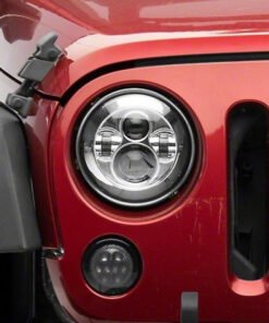 Raxiom 97-18 Jeep Wrangler TJ/JK Axial Series LED Daymaker Headlights- Chrome Housing (Clear Lens)