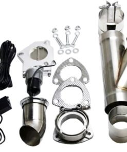 Granatelli 2.25in Aluminized Mild Steel Electronic Exhaust Cutout w/Slip Fit & Band Clamps