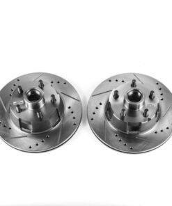 Power Stop 1967 Ford Fairlane Front Evolution Drilled & Slotted Rotors - Pair
