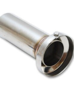 Vibrant 3.90in OD Low Inner Silencer Muffw/ 3.90in ID Single Wall Exh Tip2.5in OD Tuning Tube