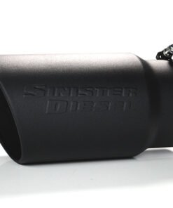 Sinister Diesel Universal Black Ceramic Coated Stainless Steel Exhaust Tip (5in to 6in)