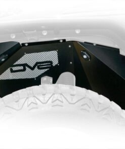 DV8 Offroad 07-18 Jeep Wrangler JK Front Aluminum Inner Fender w/ Rock Lights - Black