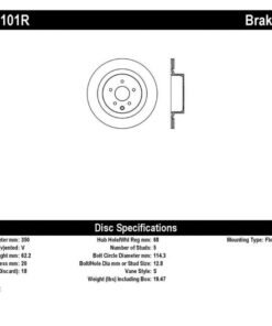 StopTech Nissan 370z / Infiniti G37 SportStop Drilled Rear Right Rotor