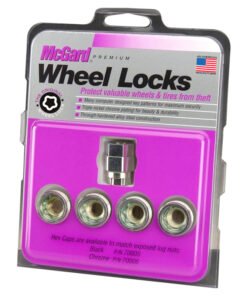McGard Wheel Lock Nut Set - 4pk. (Under Hub Cap / Cone Seat) 1/2-20 / 3/4 & 13/16 Hex / .775in. L