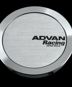 Advan 73mm Full Flat Center Cap - Silver Alumite
