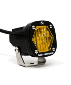 Baja Designs S1 Amber Wide Cornering LED Light w/ Mounting Bracket Single
