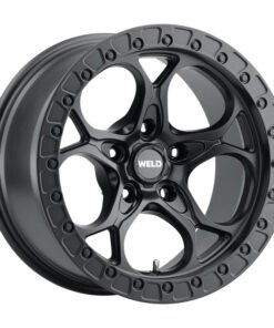Weld W108 17X9.0 Ledge 5X127 ET-12 BS4.50 Satin Black 71.5