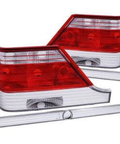 ANZO 1995-1999 Mercedes Benz S Class W140 Taillights Red/Clear