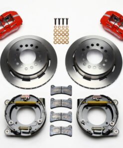 Wilwood Dynapro Low-Profile 11.00in P-Brake Kit - Red Chevy C-10 2.42 Offset 5-lug
