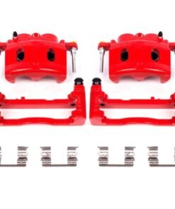 Power Stop 08-16 Cadillac Escalade Front Red Calipers w/Brackets - Pair