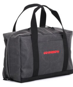 Go Rhino XVenture Gear Recovery Bag (7.5x11.5x18in. Closed) 12oz Waxed Canvas - Black