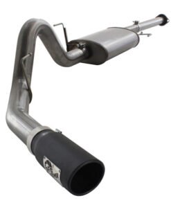 aFe MACHForce XP SS Exhaust 3in Cat-Back w/4.5in Black Tip 11-14 Ford F150 Ecoboost V6 3.5Ltt