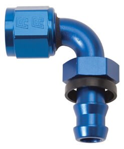 Russell Performance -8 AN Twist-Lok 90 Degree Hose End (Blue)