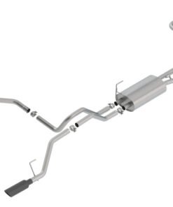 Borla 16-19 Nissan Titan 5.6L V8 2WD/4WD S-Type Catback Exhaust - Black Chrome Tips