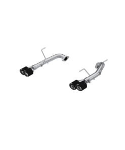 MBRP T304 Stainless Steel, 2.5in Axle-Back, Dual Split Rear, Quad CF Tips, Race Profile